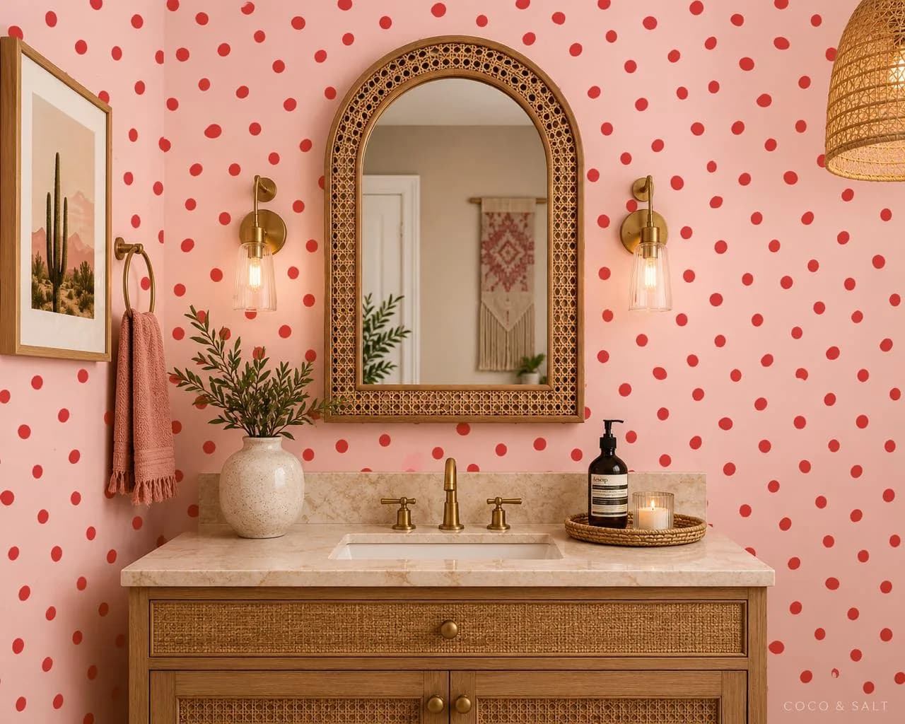 Abstract Spots wallpaper design by 23 Interiors