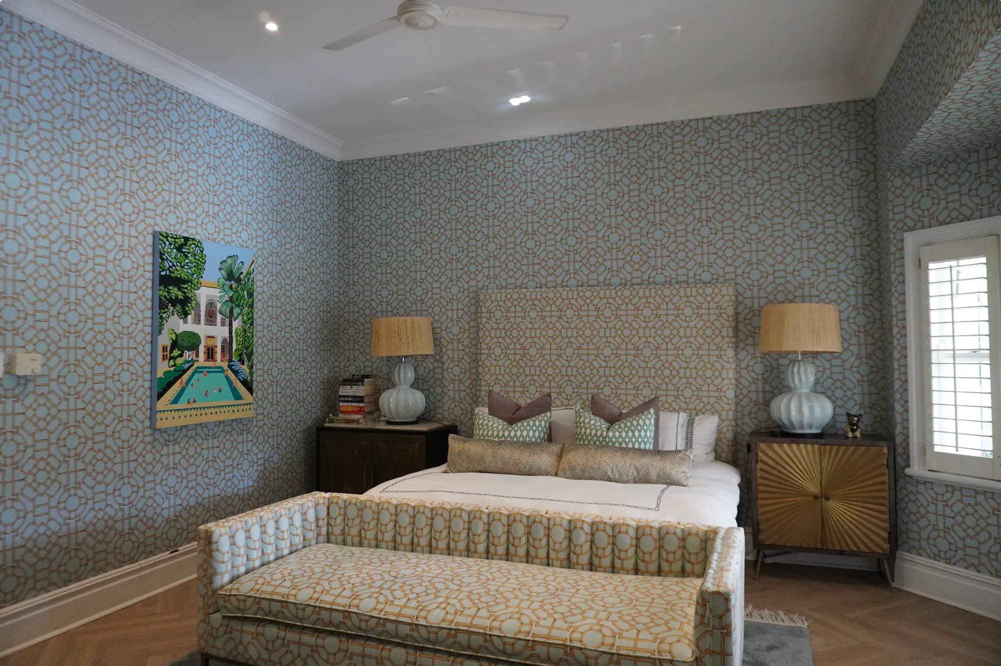 23 Interiors wallpaper installation
